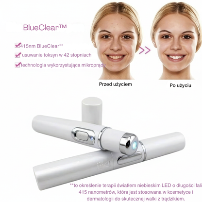 BlueClear™ – Punktowa pielęgnacja skóry z niebieskim światłem